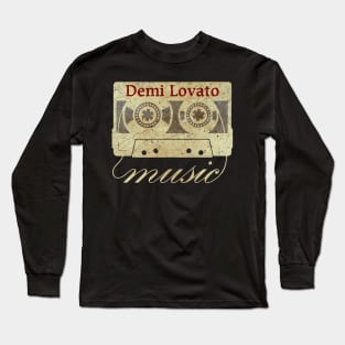 cassette tape vintage Demi Lovato Long Sleeve T-Shirt